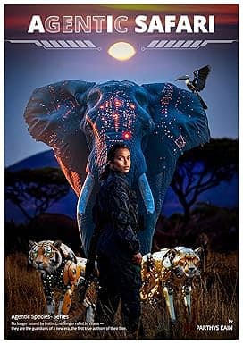 Agentic Safari: A Hard Sci-Fi Thriller of AI and Wilderness (Agentic Species) cover image