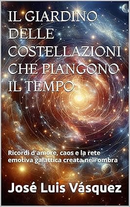IL GIARDINO DELLE COSTELLAZIONI CHE PIANGONO IL TEMPO: Ricordi d'amore, caos e la rete emotiva galattica creata nell'ombra (Italian Edition) cover image
