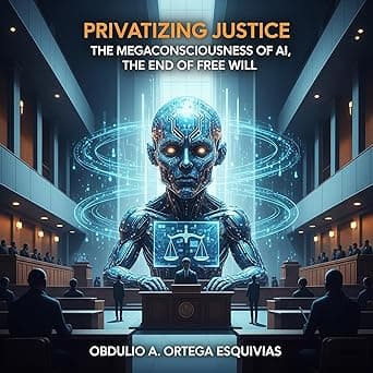 PRIVATIZING JUSTICE: AI MEGA-CONSCIOUSNESS, THE END OF FREE WILL: An in-depth exploration of how artificial intelligence redefines law, freedom, and the destiny of humanity cover image