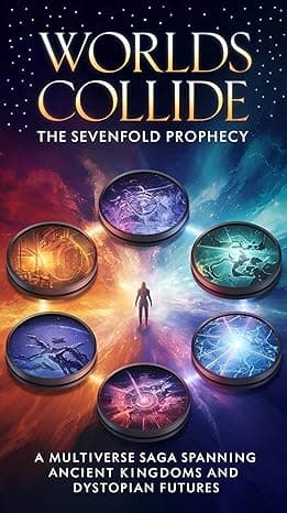 Worlds Collide: The Sevenfold Prophecy: A Multiverse Saga Spanning Ancient Kingdoms and Dystopian Futures cover image