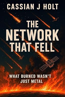 The Network That Fell-What Burned Wasn't Just Metal: A Speculative Techno-Thriller of AI, Exile, and the Sky That Burned cover image
